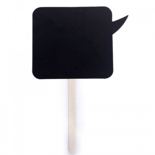 NEW - 10 pcs DIY Prop Wedding Birthday Party Black Card Chalkboard Stick F