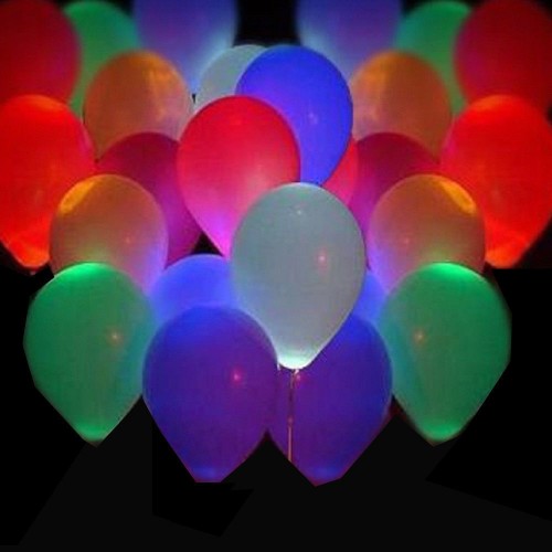 KDEAM - 50X LED Lamp Lights Paper Lantern Balloon Wedding Party Decor