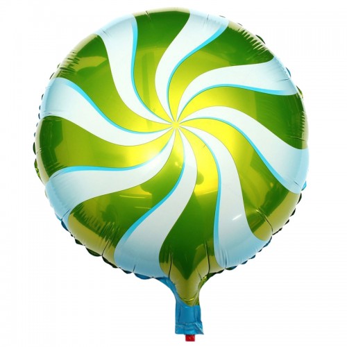 OURLOVE - Candy Balloons Lollipops Swirl Wedding Foil Party Decoration Green