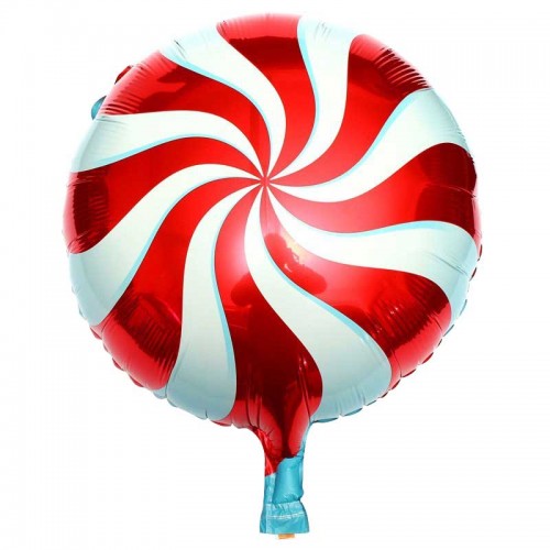 OURLOVE - Candy Balloons Lollipops Swirl Wedding Foil Party Decoration Red