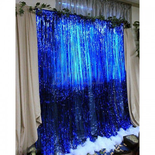 KDEAM - Metallic Fringe Curtain Party Foil Tinsel Room Decor Door C