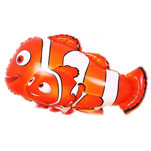 OURLOVE - 18 Inch Cartoon Clown Fish Foil Balloons Helium Giant Latex For Christams Decoration