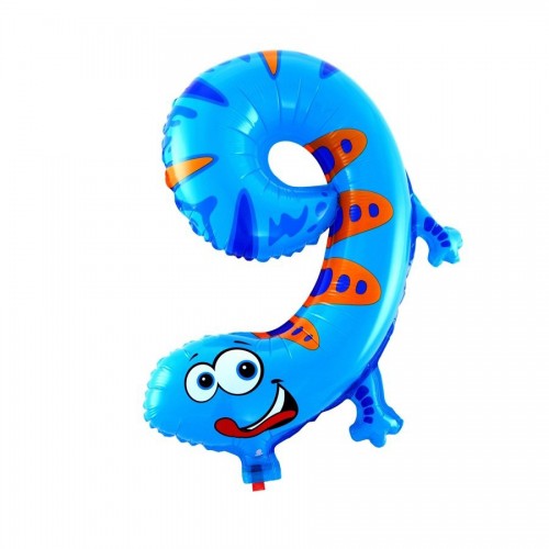 OURLOVE - Animal Number Foil 9 Balloons Kids Party Decoration Happy Birthday Wedding Decoration