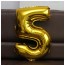 SHINE - Number Aluminum Foil 0-9 Helium Balloons Birthday Wedding Party Decoration Celebration Supplies Gold