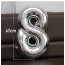 SHINE - Number Aluminum Foil 0-9 Helium Balloons Birthday Wedding Party Decoration Celebration Supplies Silver