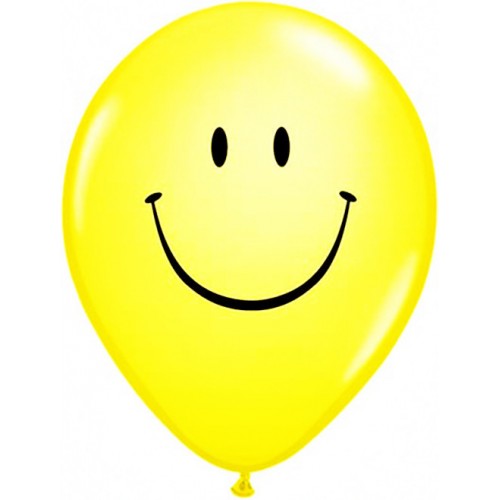 OURLOVE - 300 Pcs Smile 10inch Latex Balloons Inflatable Yellow Party