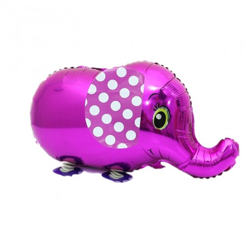 OURLOVE - Big Size Walking Animal Foil Balloon Elephant Kids Toys Party Purple