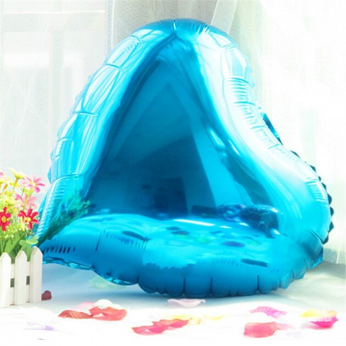 WISHMADE - 10Pcs Bag Sweet Heart Shape Helium Foil Ballon Party Decoration Blue