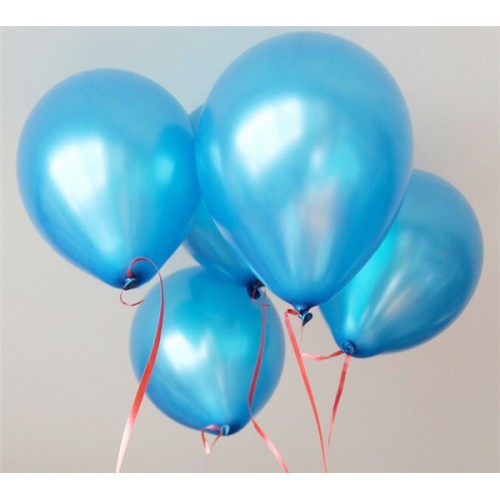 OURLOVE - Plain Latex Balloons Wedding Birthday Party Decorations Children Toy Blue