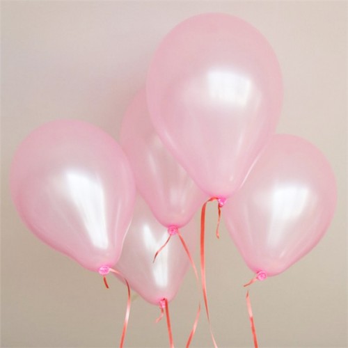 OURLOVE - Plain Latex Balloons Wedding Birthday Party Decorations Children Toy Pink