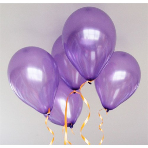 OURLOVE - Plain Latex Balloons Wedding Birthday Party Decorations Children Toy Purple