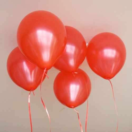 OURLOVE - Plain Latex Balloons Wedding Birthday Party Decorations Children Toy Red