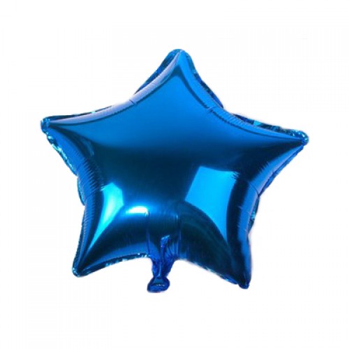 WISHMADE - Star Shape Metallic Color 18 Inch Foil Balloons Wedding Decoration Blue
