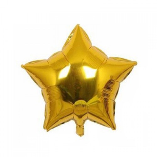WISHMADE - Star Shape Metallic Color 18 Inch Foil Balloons Wedding Decoration Gold