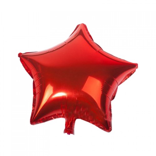 WISHMADE - Star Shape Metallic Color 18 Inch Foil Balloons Wedding Decoration Red