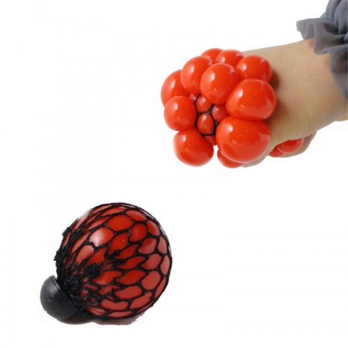 LX - Grape Toy Decompression Tricky Squeeze Ball Halloween April Fools Day Gifts Red