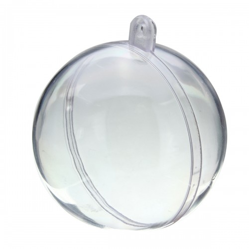 OEM - Christmas Decorations Transparent Can Open Plastic Clear Bauble Ornament Gift