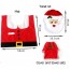 OEM - Christmas Fancy Toilet Seat Cover Rug Bathroom Set Contour Rug Natal