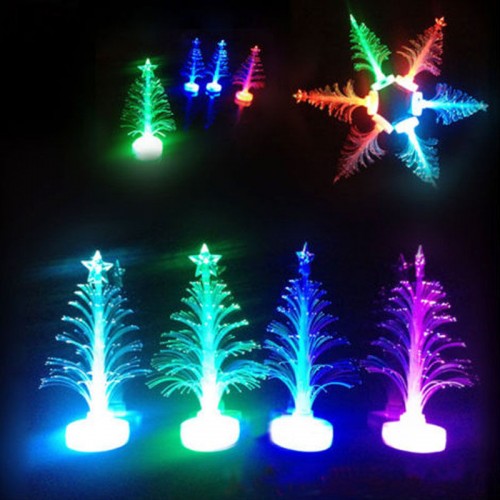 TN - Colorful Led Fiber Optic Nightlight Christmas Tree Lamp Xmas Gift