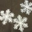 CRYSTAL - White Snowflake Ornaments Christmas Holiday Festival Party Home Decor