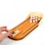 LAIMI - Mini Desktop Bowling Game Set Wooden Bowling Alley Ten Metal Pin Ball Desk