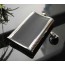 JANECRAFTS - Stainless Steel Hip Flask For Liquor Whiskey Flagon Black Cover Alloy Decor Plate Plus One Funnel