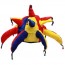 OEM - Funny Multicolor Jester Clown Costume Hat Mardi Gras Carnival Halloween Party