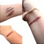 LX - Halloween Zombie Scars Tattoos With Fake Scab Blood Special Fx Costume Makeup Decoration