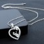 OEM - Gift Mother Daughter Family Love Rhinestone Heart-Shaped Pendant Necklace For Mom