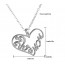 SHINE - Mother And Child Love Mom Crystal Pendant Necklace Day Gifts Sweater Chain Necklaces For Mother