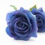 OURLOVE - 10 Heads Rose Artificial Flowers Silk Flowers Floral Home Wedding Party Garden Bridal Hydrangea Decoration Blue