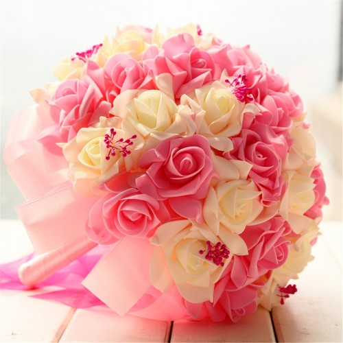 CHARM - Handmade Flowers Wedding Valentine Decoration Pink