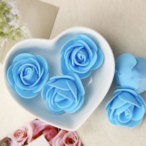 CHARM - Flowers For Decoration Diy Wreath Decorative Valentine Day Blue