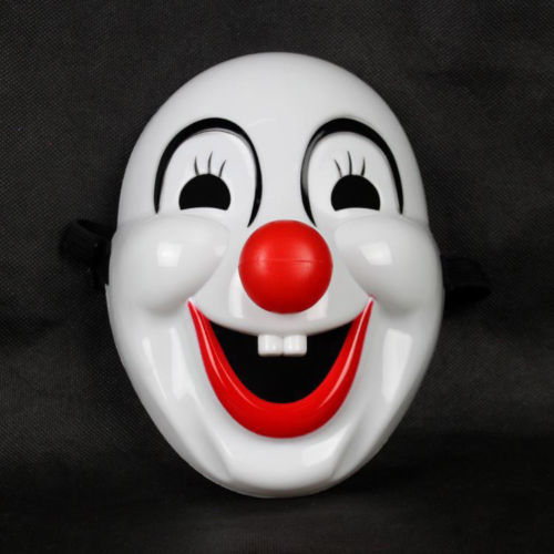 OEM - 2 Pcs Buffoon Mask Smiling Face Halloween Masquerade Party Funny Toy