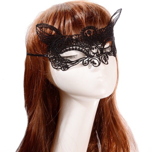 OEM - Black Cat Mask Lace Party Ball Mask