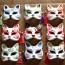 MABOOBIE - Itmhalf Face Fox Hand Painted Kitsune Paper Halloween Costume Carnival Party Mask 2