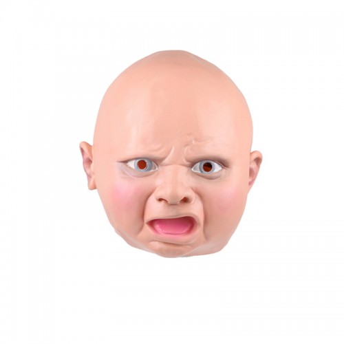 OEM - Latex Disgusted Baby Costume Halloween Full Head Party Masks ISP