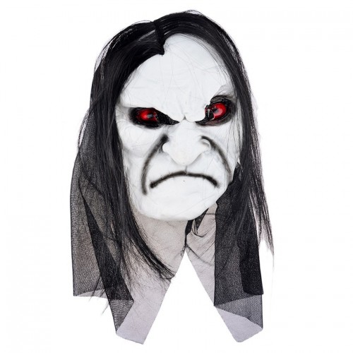 OEM - Long Hair Devil Full Head Halloween Mask Scary Ghost Cosplay Prank