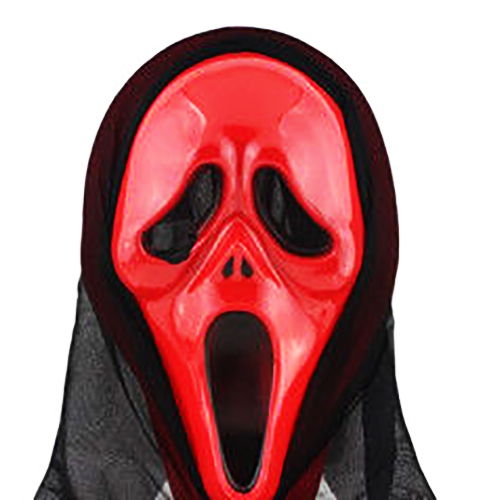 OEM - Skeleton Scream Face Halloween Mask Carnival For Masquerade Party Decoration Frighten Red