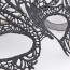 OEM - Hot Sale 1 Pc Sexy Black Cutout Lace Mask Halloween Masquerade Sexy Lady Fox Mask