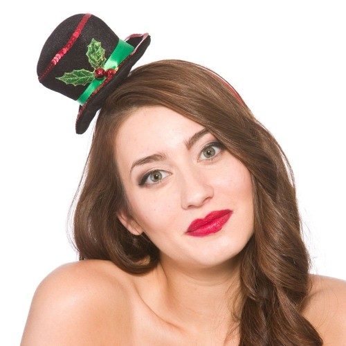 WICKED - Santa Stuck in Chimney Hat on Headband Christmas Accessory