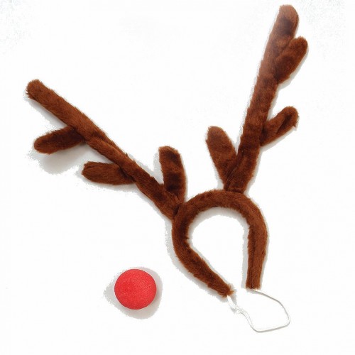 BRISTOL NOVELTY - Adult Rudolph Reindeer Kit Mens Ladies Christmas Fancy Dress