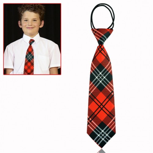 KDEAM - 10 Styles Kids  Wedding Party Elastic Tie Necktie G