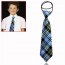 KDEAM - 10 Styles Kids  Wedding Party Elastic Tie Necktie I