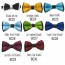 KDEAM - 31 colors boys Solid Groom Wedding Party satin bow tie A