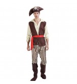 MABOOBIE - Pirate Captain Halloween Party Outfit Men Fancy Dress Costume
