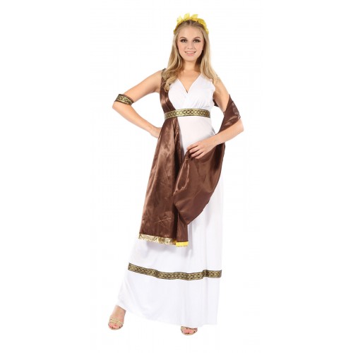 BRISTOL NOVELTY - Greek Goddess Toga Fancy Dress Costume