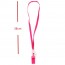 OEM - 10 Pcs Arrived Plastic Whistle Lanyard Pink Party Supplies