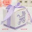 VAKIND - 10 Pcs Party Gift Laser Cut Baby Shower Candy Ribbon Boxes Purple