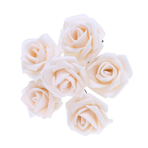 OEM - 72 Pcs 3.5cm Artificial Rose Flowers For Wedding Party Decoration Champagne